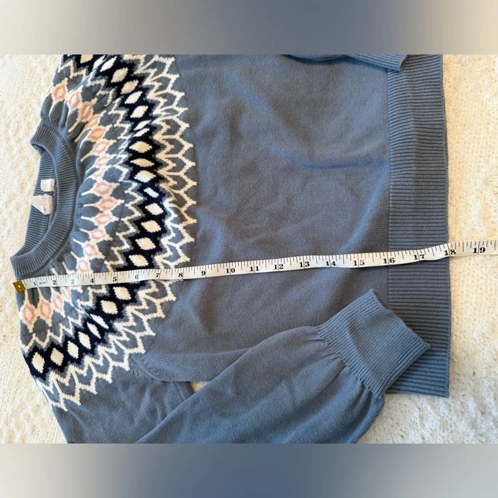 GAP Kids Blue and White Crewneck Sweater